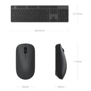 Клавиатура и мышка беспроводная Xiaomi Mijia Wireless Set 2 (WXJS02YM) Black CN 1