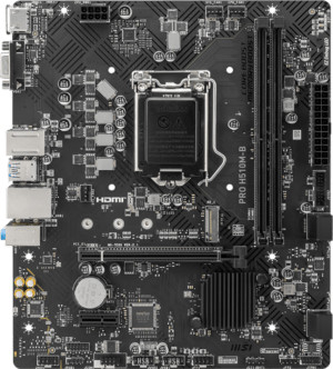 MB s1200 MSI PRO H510M-B (Supports 10th Gen only), mATX, Intel®H470, 2xDDR4-2933 HDMI+VGA, 1xPCI-Ex1 1 MB s1200 MSI PRO H510M-B (Supports 10th Gen only), mATX, Intel®H470, 2xDDR4-2933 HDMI+VGA, 1xPCI-Ex1 1