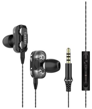 Наушники Earldom ET-E29 3.5mm с микрофон. вакуум black 1