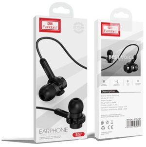 Наушники Earldom ET-E57 3.5mm с микрофон. вакуум black 1