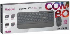 Комплект беспроводной Defender клав+мышь Berkeley C-925 RU, ч(45925) 1