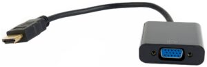 Конвертер HDMI-1.4a (папа) - D-SUB/VGA (мама), кабель 15 см, 1920x1200(1080)@60Hz, Cablexpert A-HDMI 1