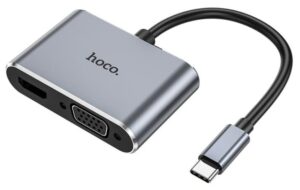 Переходник 4в1 hoco HB30 / Type-C to HDMI + VGA + Type-С + USB3.0 1