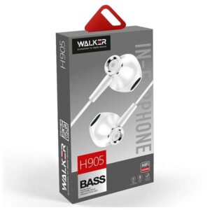 Наушники WALKER H905 с микрофоном не вакуум. белые 1