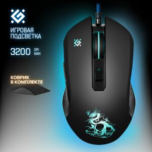 Мышь Defender игр Sku Dragon GM-090L+коврик (52090) 1