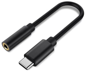 Кабель AUX Earldom ET-OT77 Type-C (папа)/3.5mm (мама) black 1