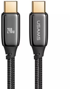 Кабель Type-C/Type-C USAMS US-SJ580 U82 240W PD 1.2m black 1