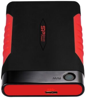 HDD ext 2.5" 2.0TB USB3.0 Silicon Power Armor A15, ударопрочный, черный/красный (SP020TBPHDA15S3L) 1