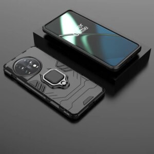 Чехол для ONEPLUS 11 / противударный чехол с кольцом  на ONEPLUS 11 черный 1