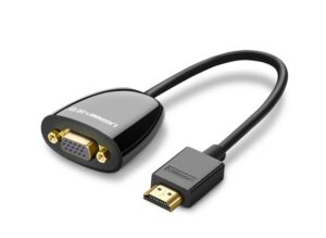 Конвертер UGreen MM105 (40253) HDMI to VGA Converter without Audio черный 1
