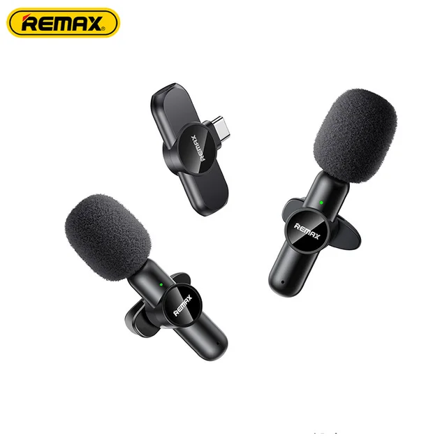 Микрофон беспроводной Remax K10 (Lightning) black 1 Микрофон беспроводной Remax K10 (Lightning) black 1