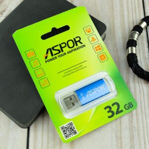 Flash Drive 32G USB  2.0 Aspor PK_ROCKETBL (синий) нс 1