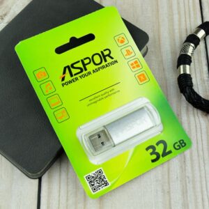 Flash Drive 32G USB  2.0 Aspor PK_ROCKETSL (серебро) нс 1