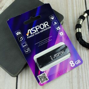 Flash Drive 8G USB  2.0 Aspor PK_TG121BK (чёрный) нс 1