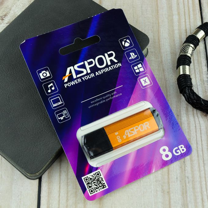 Flash Drive 8G USB 2.0 Aspor PK_TG121GD (бронза) нс 1 Flash Drive 8G USB 2.0 Aspor PK_TG121GD (бронза) нс 1