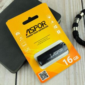 Flash Drive 16G USB  2.0 Aspor PK_TG121BK (чёрный) нс 1
