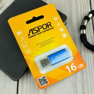 Flash Drive 16G USB  2.0 Aspor PK_ROCKETBL (синий) нс 1