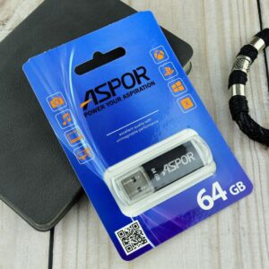 Flash Drive 64G USB  2.0 Aspor PK_ROCKETBK (чёрный) нс 1