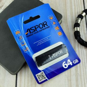 Flash Drive 64G USB  2.0 Aspor PK_TG121BK (чёрный) нс 1