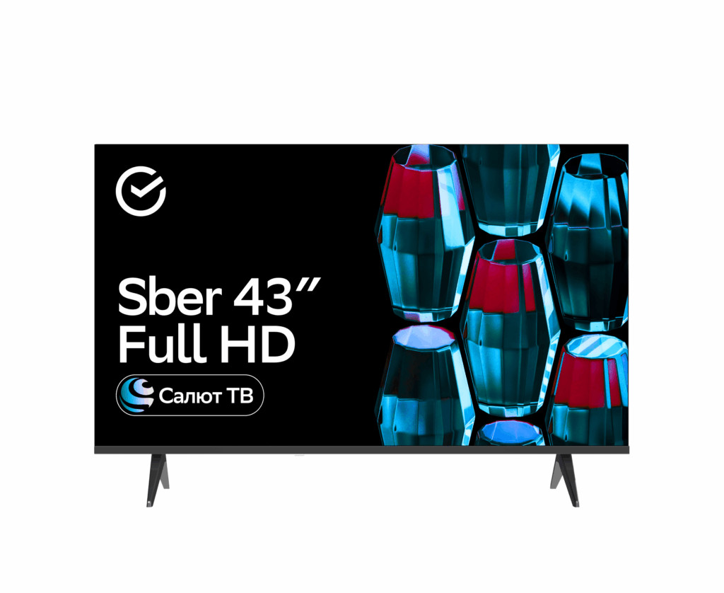 Телевизор Sber SDX 43F2124 черный 1920x1080, Full HD, 60 Гц, Wi-Fi, Smart TV, Салют ТВ 1 Телевизор Sber SDX 43F2124 черный 1920x1080, Full HD, 60 Гц, Wi-Fi, Smart TV, Салют ТВ 1