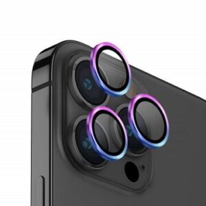 Защитное стекло для камеры Uniq OPTIX для iPhone 15 Pro Max c переливами ( iridescent ) 1
