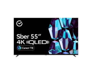 Телевизор Sber SDX 55UQ5234 QLED титан 3840x2160, 4K Ultra HD, 60 Гц, Wi-Fi, Smart TV, Салют ТВ 1