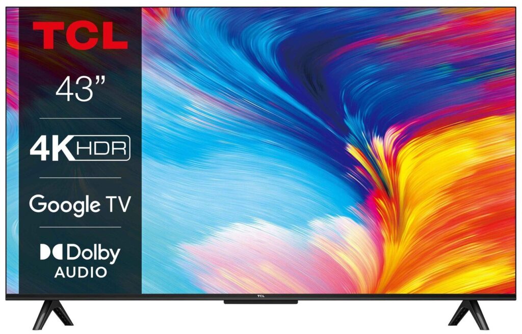Телевизор TCL 43" 43P635 черный 3840x2160, Ultra HD, 60 Гц, WI-FI, SMART TV, Google TV 1 Телевизор TCL 43" 43P635 черный 3840x2160, Ultra HD, 60 Гц, WI-FI, SMART TV, Google TV 1