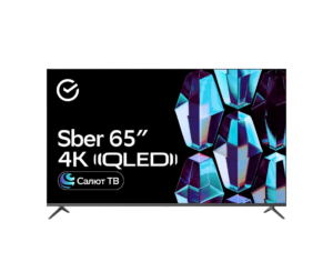 Телевизор Sber SDX 65UQ5233 QLED титан 3840x2160, 4K Ultra HD, 60 Гц, Wi-Fi, Smart TV, Салют ТВ 1