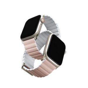 Ремешок Uniq Revix Premium для Apple Watch 41/40/38 цвет Розовый/Белый 1
