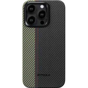 Чехол PITAKA Fusion Weaving MagEZ Case 4 для iPhone 15 Pro MAX 6.7", принт Звезды (Star) 1