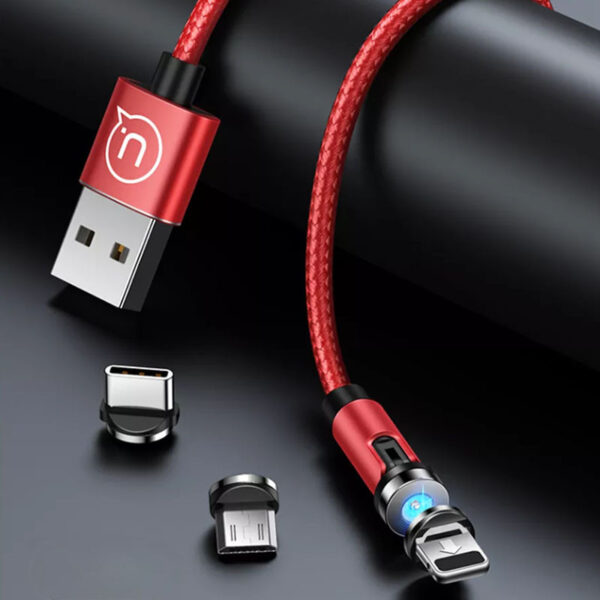 Кабель USB/Lightning USAMS US-SJ472 U59 magnetic red 1