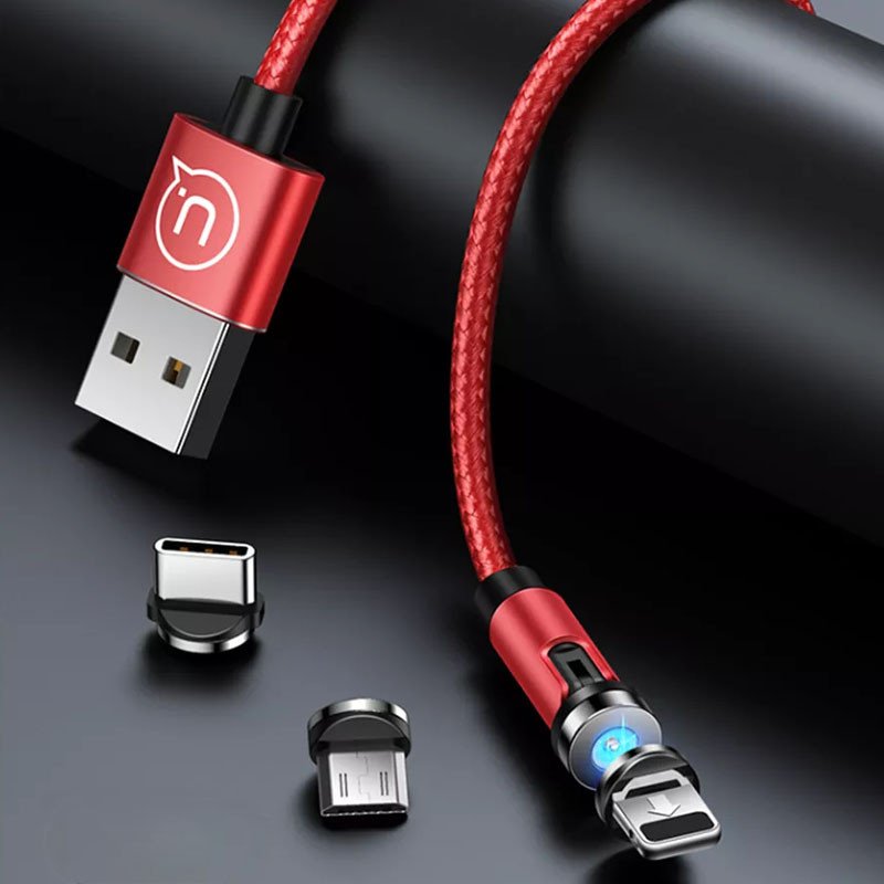 Кабель USB/Lightning USAMS US-SJ472 U59 magnetic red 1 Кабель USB/Lightning USAMS US-SJ472 U59 magnetic red 1
