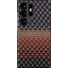 Чехол PITAKA MagEZ Case 4 для Samsung S24 Ultra, (Sunset) 1