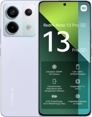 Смартфон Xiaomi Redmi Note 13 Pro 5G 8/256 ГБ Aurora Purple 1