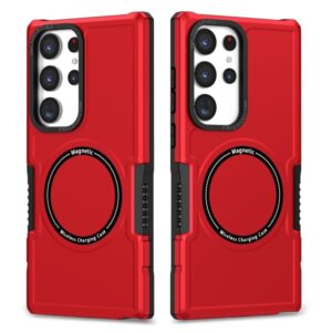 Накладка MagSafe Case для Samsung S23 Ultra red 1