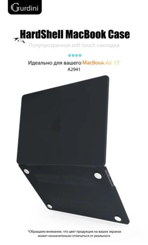 Чехол для Macbook Air 15" M2 A2941 2023 черный 1
