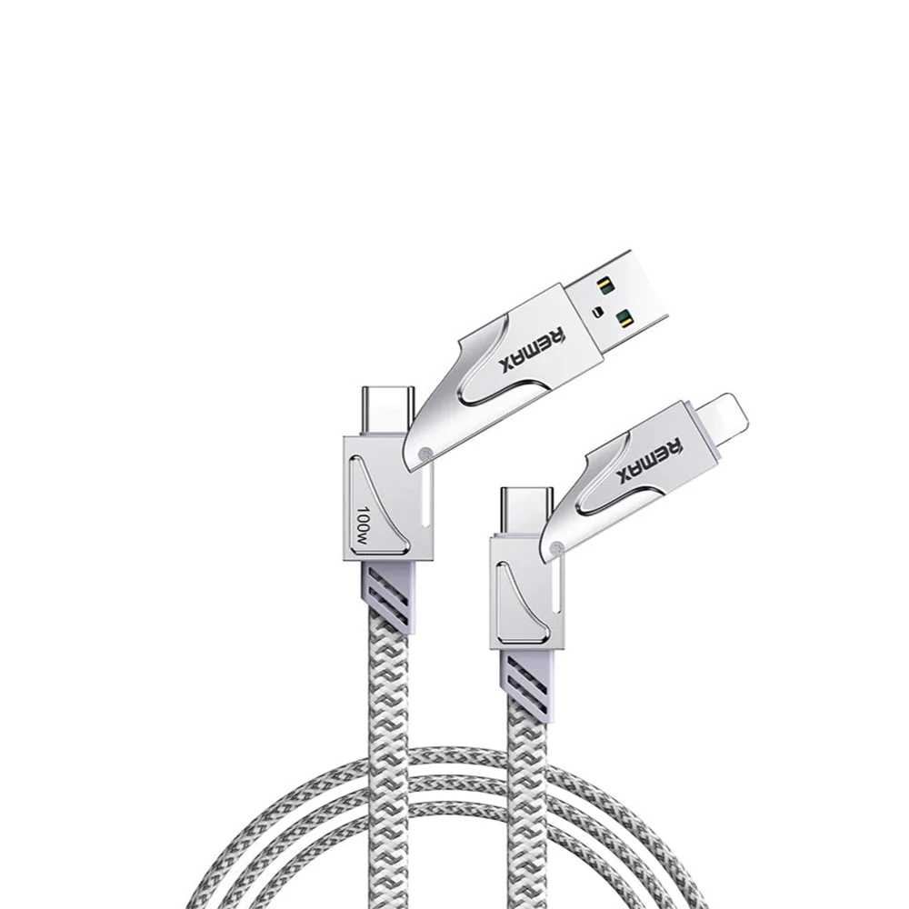 Кабель Remax RC-C137 USB/Micro 2.4A Data Cable 1.2m Gray 1 Кабель Remax RC-C137 USB/Micro 2.4A Data Cable 1.2m Gray 1