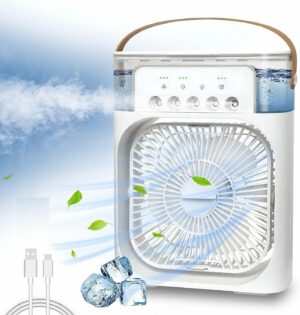 Настольный вентилятор увлажнитель мини-кондиционер Air Cooler Fan 1