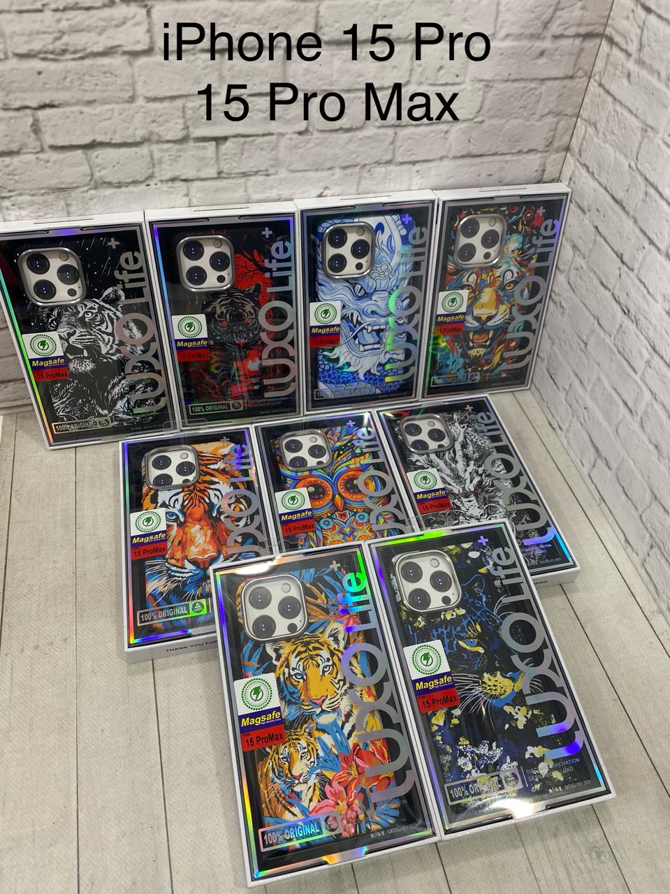 Пластиковый чехол для iPhone 15 Pro с MagSafe Luxo Life+ Tiger 1 Пластиковый чехол для iPhone 15 Pro с MagSafe Luxo Life+ Tiger 1