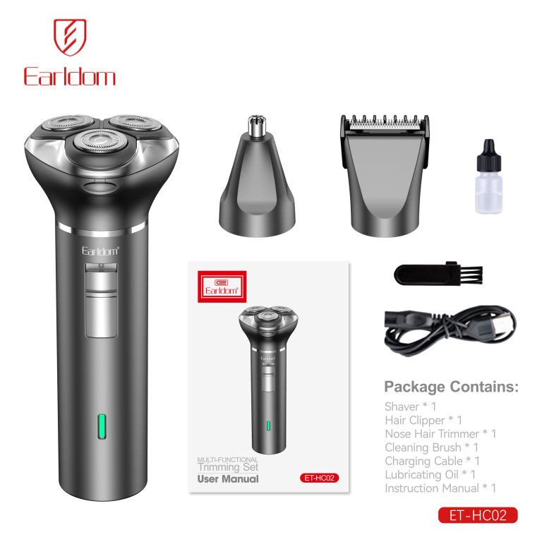 Перезаряжаемый комплект для ухода за бородой 3в1, электробритва для мужчин, триммер для бороды 1 Перезаряжаемый комплект для ухода за бородой 3в1, электробритва для мужчин, триммер для бороды 1