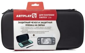 Чехол и защ.пленка Artplays для Nintendo Switch Lite (NSL-B03) черный 1