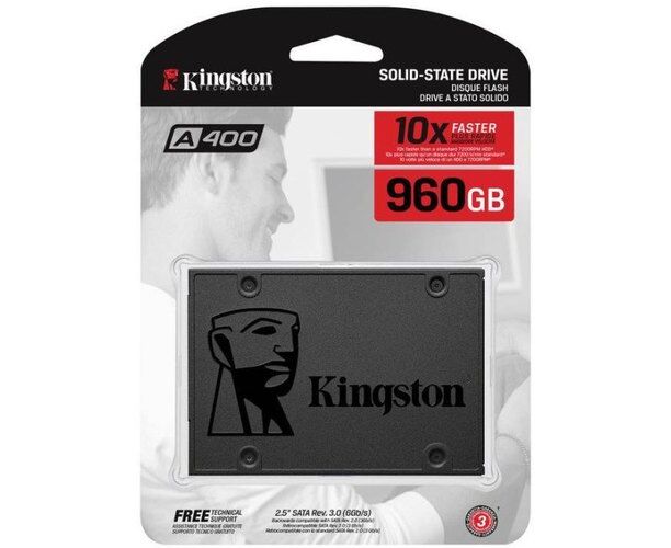 SSD 2.5" 960GB SATA3 Kingston A400, box (SA400S37/960G) (7 mm, TLC, Phison PS3111-S11, R/W: up to 50 1 SSD 2.5" 960GB SATA3 Kingston A400, box (SA400S37/960G) (7 mm, TLC, Phison PS3111-S11, R/W: up to 50 1