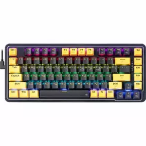 Клав Redragon игр Elf RU, RGB, фиолет-желт, механич (71664) 1