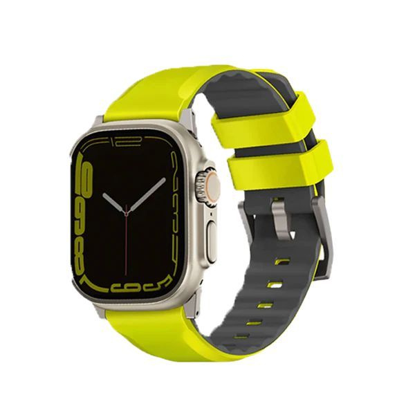 Ремешок Uniq Linus Airosoft Silicone для Apple Watch 49/45/44/42 цвет Lime Dreen 1 Ремешок Uniq Linus Airosoft Silicone для Apple Watch 49/45/44/42 цвет Lime Dreen 1