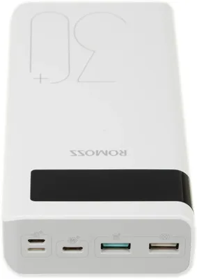 Внешний аккумулятор Romoss Sense 8P+, 30000мAч, белый 1