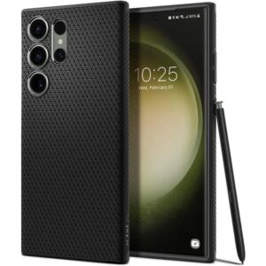 Чехол Spigen для Galaxy S23 Ultra Liquid AIR Black 1 Чехол Spigen для Galaxy S23 Ultra Liquid AIR Black 1