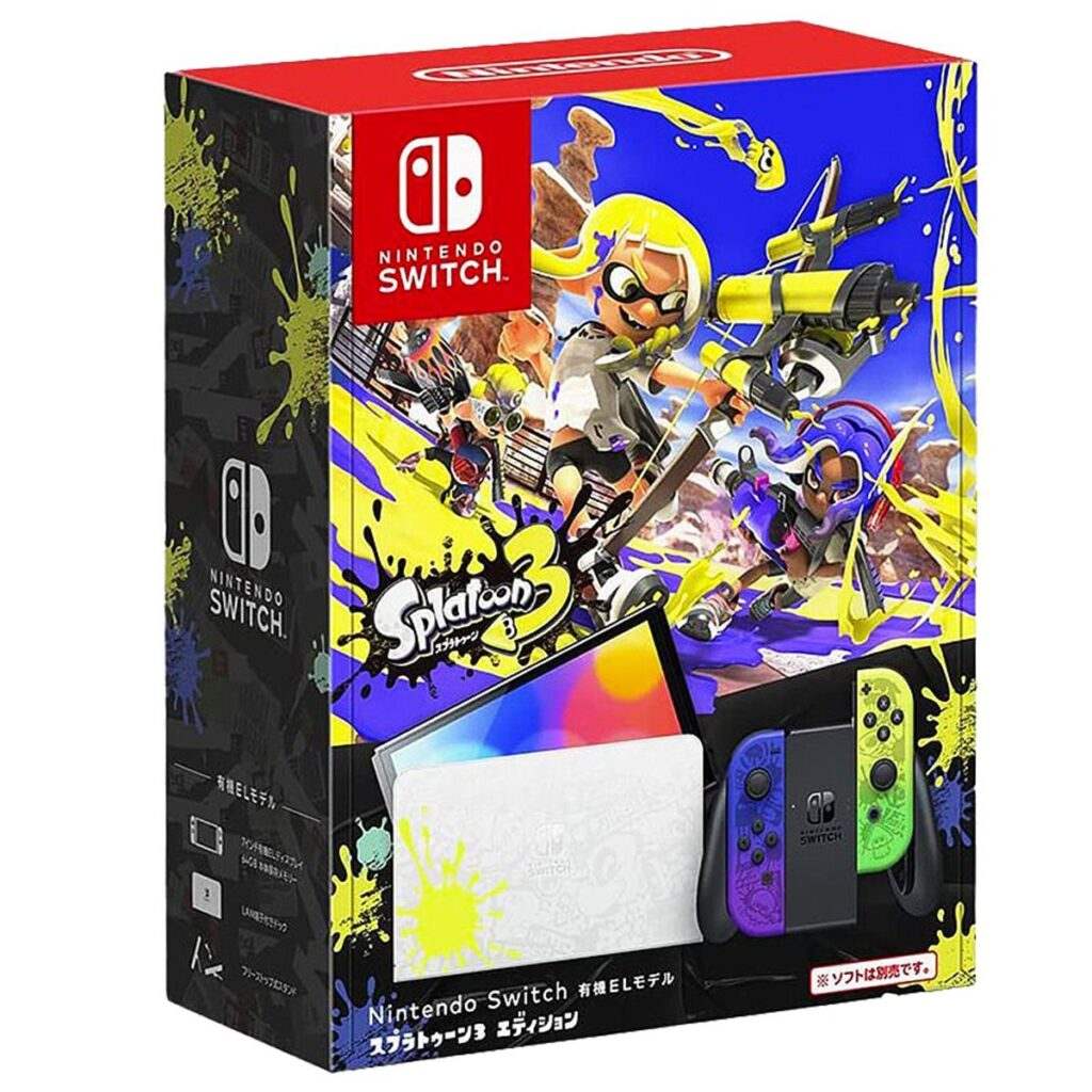 Игровая приставка Nintendo Switch OLED 64 ГБ, Splatoon 3 Edition (чип+sd 128Gb+ игры) 1 Игровая приставка Nintendo Switch OLED 64 ГБ, Splatoon 3 Edition (чип+sd 128Gb+ игры) 1