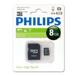 Флэш-карты Philips microSDHC 8GB Class 10 (SD адапт) 1