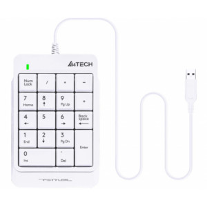 Числовой блок для ноутбука A4Tech Fstyler FK13 USB slim white 1