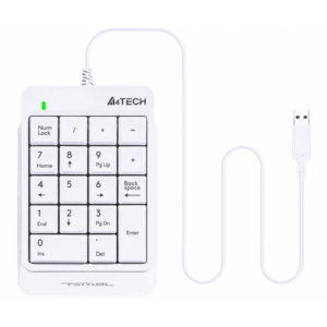 Числовой блок для ноутбука A4Tech Fstyler FK13 USB slim white 1